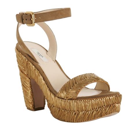 prada suede sandal|prada raffia sandals.